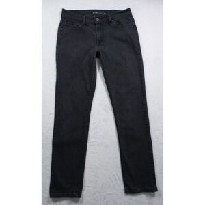 Levis Jeans Womens Size 8 Black Denim The Original Mid Rise Skinny Stretch